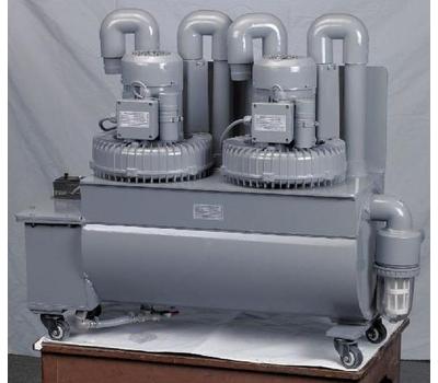 Central vacuum machine for 3-4 chairs